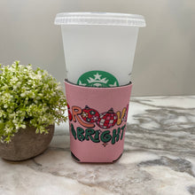 Load image into Gallery viewer, Neoprene Cup Holder Can Koozie Tumbler - Christmas - Pink Groovy/Twisted
