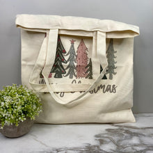 Load image into Gallery viewer, Tote Bag - Christmas - Merry Christmas Trees
