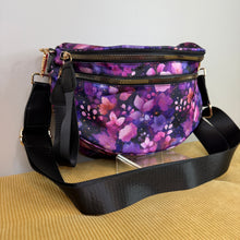 Load image into Gallery viewer, The Roni Nylon Crossbody - Purple Floral
