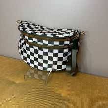 Load image into Gallery viewer, The Roni Nylon Crossbody - Checkered Dark Green Olive
