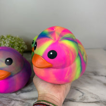 Load image into Gallery viewer, Squishy Toy - Rubber Duck, Jumbo Tie Dye
