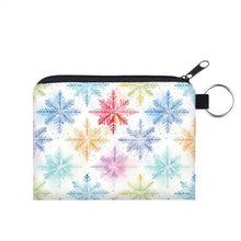 Load image into Gallery viewer, Mini Pouch - Snowflake on White
