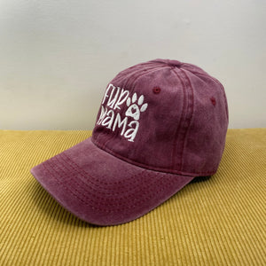 Hat - Paw Print - Burgundy Fur Mama