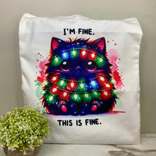 Load image into Gallery viewer, Tote Bag - Christmas - #6 - Kitty I’m Fine
