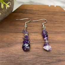 Load image into Gallery viewer, Silver Dangle Earrings - Stone #10
