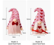 Load image into Gallery viewer, Gnome - Valentine #3 - Pink Heart Hat - PREORDER
