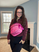 Load image into Gallery viewer, The Roni Nylon Crossbody - Animal Print Hot Pink
