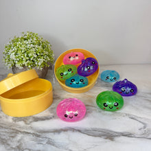 Load image into Gallery viewer, Squishy Toy - Mini Dumpling, Slow Rise Glitter - 4 PACK!
