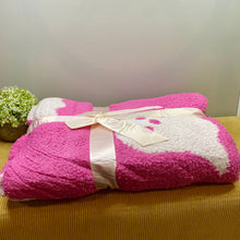 Load image into Gallery viewer, Blanket - Soft Dreams - Double Sided Halloween Ghost Pink White
