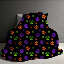 Load image into Gallery viewer, Blanket Halloween #30 - Paw Print - PREORDER ends 7/25
