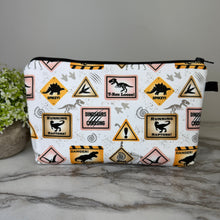 Load image into Gallery viewer, Pouch - Dino Danger Warning
