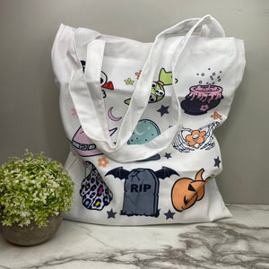 Tote Bag - Halloween - Candy Heart Ghost