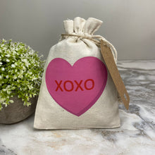 Load image into Gallery viewer, Mini Drawstring - Conversation Hearts Valentine’s Day
