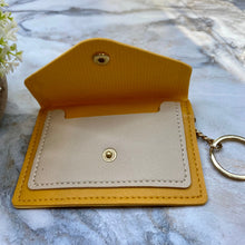 Load image into Gallery viewer, Keychain - Card Holder Wallet - Yellow
