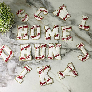 Chenille Letter Patches - Baseball