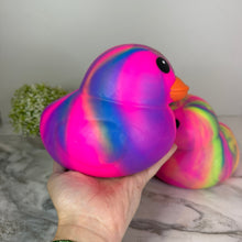 Load image into Gallery viewer, Squishy Toy - Rubber Duck, Jumbo Tie Dye
