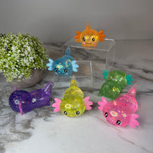 Load image into Gallery viewer, Squishy Toy - Axolotl, Glitter
