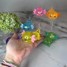 Load image into Gallery viewer, Squishy Toy - Axolotl, Glitter
