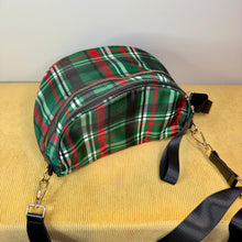 Load image into Gallery viewer, The Roni Nylon Crossbody - Green Plaid - PREORDER
