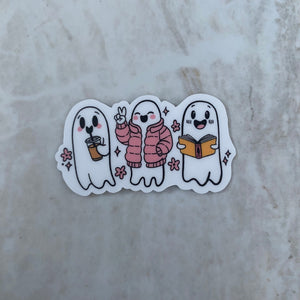 Vinyl Sticker - Books - Ghosts