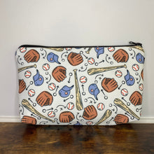 Load image into Gallery viewer, Pouch - Baseball Things Blue
