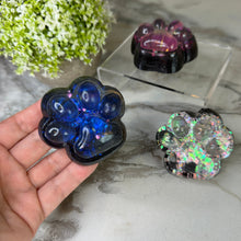 Load image into Gallery viewer, Squishy Toy - Paw Print, Galaxy Glitter
