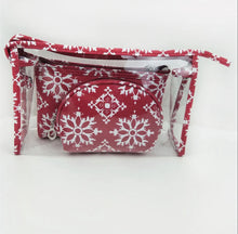 Load image into Gallery viewer, Trio Set Pouch + Clamshell - Snowflake - PREORDER
