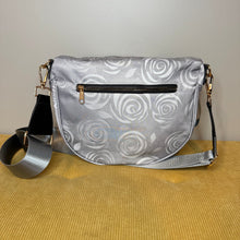Load image into Gallery viewer, The Roni Nylon Crossbody - Grey Swirl Roses

