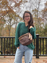 Load image into Gallery viewer, The Roni Nylon Crossbody - Animal Print Chocolate
