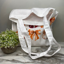 Load image into Gallery viewer, Tote Bag - Halloween - Football Bow Pumpkin
