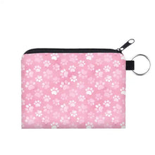 Load image into Gallery viewer, Mini Pouch - Pink Paw Print Dog
