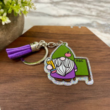 Load image into Gallery viewer, Keychain - Acrylic - Teacher Gnome - #2
