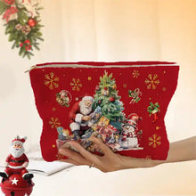 Load image into Gallery viewer, Corduroy Zip Pouch - Christmas - PREORDER 10/28-10/31
