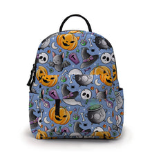 Load image into Gallery viewer, Mini Backpack - Halloween Fall -  Blue Friends

