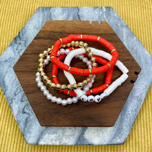 Load image into Gallery viewer, Bracelet Pack - Clay &amp; Gold Bead - Love
