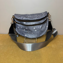 Load image into Gallery viewer, The Roni Nylon Crossbody - Grey Stars
