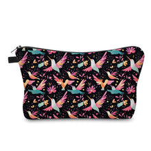 Load image into Gallery viewer, Pouch - Animal, Hummingbird Black Rainbow
