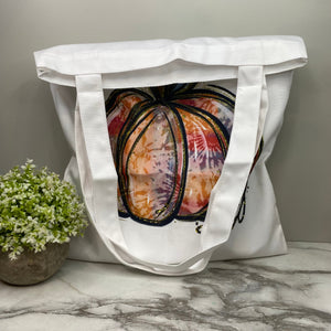 Tote Bag - Halloween - Tie Dye Pumpkin