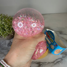 Load image into Gallery viewer, Squishy Toy - Viral Dumpling, Pink Glitter + Water Beads
