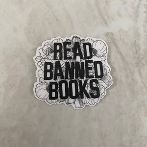 Vinyl Sticker - Books - Read Banned Books