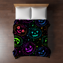 Load image into Gallery viewer, Blanket Halloween #36 - Rainbow Pumpkin - PREORDER ends 7/25
