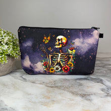 Load image into Gallery viewer, Pouch - Floral Butterfly Skeleton
