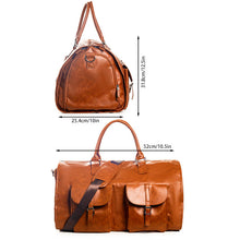 Load image into Gallery viewer, Rory, The Ultimate Duffle - Camel Faux Leather - PREORDER 10/4-10/6
