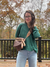 Load image into Gallery viewer, The Roni Nylon Crossbody - Animal Print Chocolate
