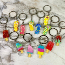 Load image into Gallery viewer, Keychains - Summer Clear Acrylic Mix
