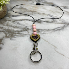 Load image into Gallery viewer, Break-Away Necklace Lanyard with Keychain Clasp - Silicone Bead - Teacher
