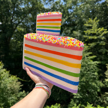 Load image into Gallery viewer, Squishy Toy - Rainbow Cake, Jumbo
