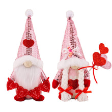 Load image into Gallery viewer, Gnome - Valentine #6 - Sequin Hat - PREORDER
