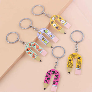 Keychain - Halloween Rainbow Pencil