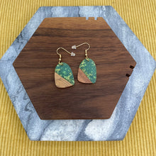 Load image into Gallery viewer, Dangle Earring - Wood &amp; Acrylic - Bell-Shaped
